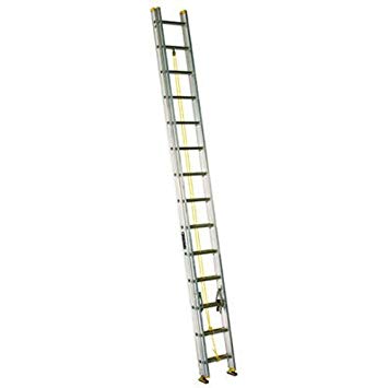 Louisville Ladder AE3228 Aluminum Extension Ladder 250-Pound Capacity, 28-Feet