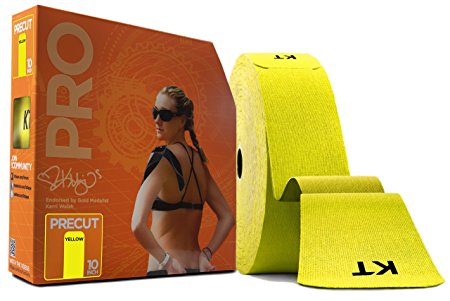 KT TAPE PRO Synthetic Elastic Kinesiology Therapeutic Tape - Jumbo 150 Pre-Cut 10-Inch Strips