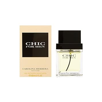 Carolina Herrera Chic Fragrance For Men - Leathery Wood And Adventure - Begins With The Warmth Of Wood And Smooth Touch Of Leather - Hint Of Saffron - Touch Of Cashmere Wood - Edt Spray - 2 Oz