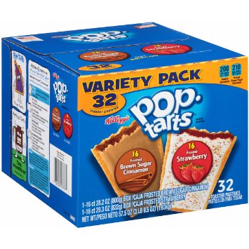 Pop-Tarts, Variety Frosted Strawberry and Frosted Brown Sugar Cinnamon, 32 Count, 57.50 Ounce