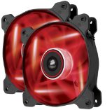 Corsair Air Series AF120 LED Quiet Edition High Airflow Fan Twin Pack - Red CO-9050016-RLED