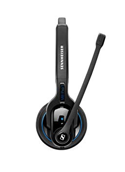 Sennheiser MB Pro 1 UC ML (506043) - Single-Sided, Dual-Connectivity, Wireless Bluetooth Headset | For Desk/Mobile Phone & Softphone/PC Connection| w/ HD Sound & Skype for Business Certified (Black)