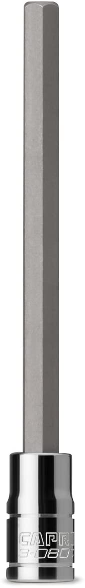 Capri Tools Long 6 mm Hex Bit Socket, 1/4-Inch Drive, Metric