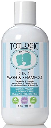TotLogic Sulfate Free 2 in 1 Body Wash & Shampoo - 8 oz