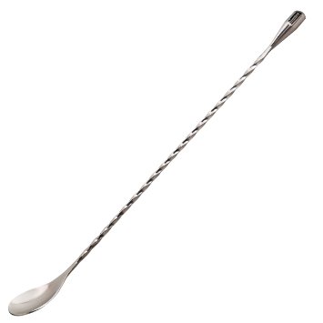Hiware® 12 Inches Stainless Steel Mixing Spoon, Spiral Pattern Bar Cocktail Shaker Spoon