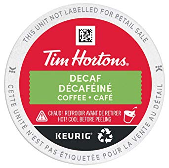 Tim Hortons Decaf Coffee, Single Serve Keurig K-Cup Pods, Medium Roast, 30 Count