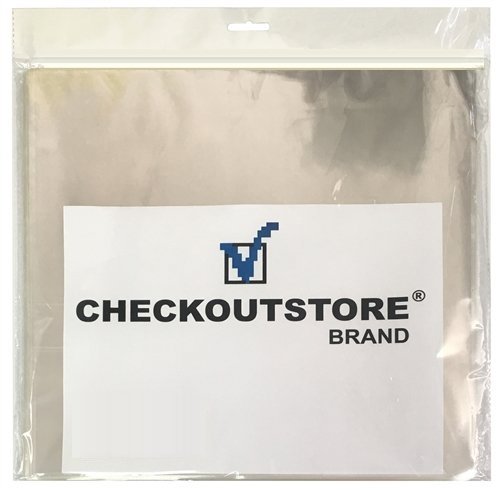 CheckOutStore 2,000 Clear Plastic OPP Outer Sleeves for 12" Vinyl 33 RPM Records