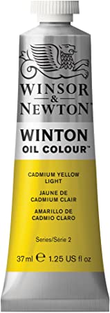 Winsor & Newton Winton Oil Colour Paint, 37ml tube, Cadmium Yellow Light