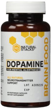 Dopamine Brain Food Supplement - All Natural Neurotransmitter Support - For Mental Alertness, Improved Learning, Attention, Concentration and Confidence by Natural Stacks