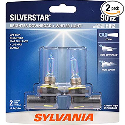 SYLVANIA 9012 SilverStar Halogen Headlight Bulb, (Contains 2 Bulbs)