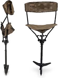 ALPS OutdoorZ Wetland Hunting Seat - Lightweight Hunting Chair with Adjustable Height, Sink-Resistant Leg, and Removable Shoulder Carry Strap for All-Weather Hunting