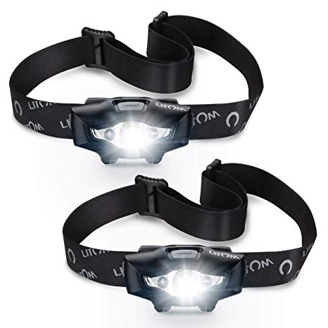 Litom LED Headlamp, Super Bright Headlamp Waterproof Flashlight with 6 Lighting Mode Perfect for Camping, Hiking, Reading