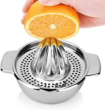 St@llion Orange Citrus Squeezer, Stainless Steel Metal Orange Lemon Squeezers Manual Juicer