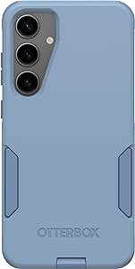 OtterBox Samsung Galaxy S24  Commuter Series Case - CRISP DENIM (Blue), slim & tough, pocket-friendly, with port protection