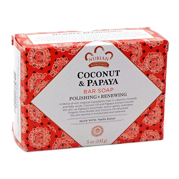 Nubian Heritage Soap Bar Coconut Papaya (Pack Of 6)