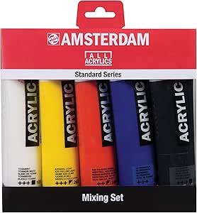 Amsterdam Acrylic Standard Series Paint Set 5x120ml Mixing