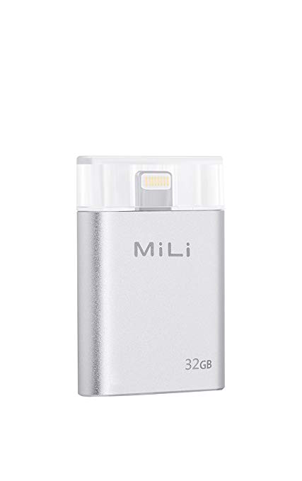 USB Flash Drive [Apple MFi Certified] MiLi iData 32G Portable Storage USB Flash Drive Specialized for iphone 6/6 plus/5/5s/5c/ipad 4/ipad mini/i Mac/ipod With Lightning Device