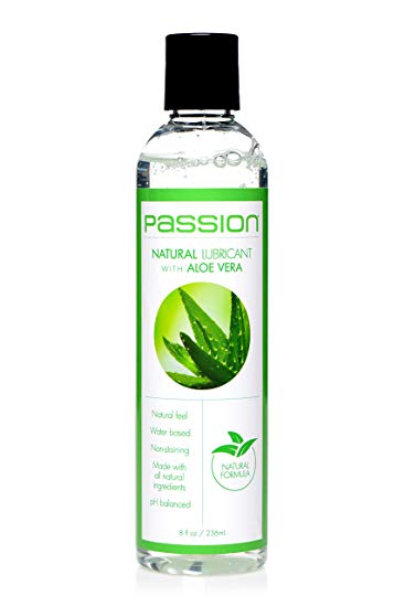 Passion Lubes Natural Lubricant with Aloe Vera - 8 Fl Oz