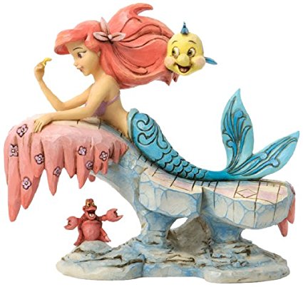 Disney Traditions by Jim Shore “The Little Mermaid” 25th Anniversary Stone Resin Figurine, 6.25”