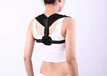 Lovotex Adjustable Figure 8 Posture Corrector for Men & Women, Clavicle Brace for Shoulder, Upper Back & Neck Support | Ultra Comfortable Breathable Mesh - Fits: 28" - 40" Chest