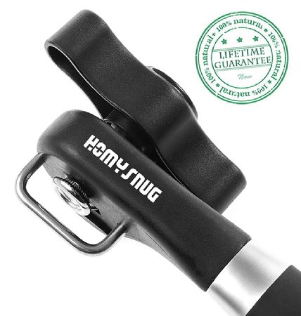 HomySnugTM Multifunctional Manual Can OpenerHeavy Duty Stainless Steel Cap Lifter Smooth Edge Side Cut No Sharp Cuts Anti Slip Ergonomic Smooth HandleSide Cut Design without Touching Food