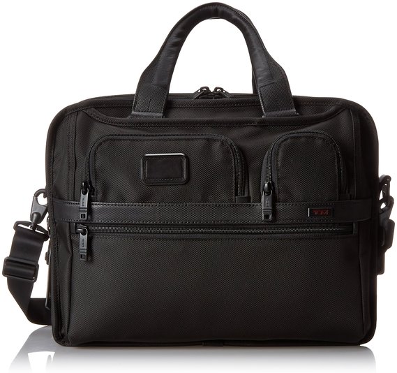 Tumi Alpha 2 T-Pass and Reg Expandable Laptop Brief, Black, One Size