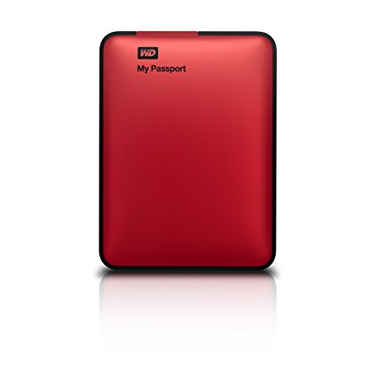 WD My Passport 500GB Portable External Hard Drive Storage USB 3.0 Red (WDBKXH5000ARD-NESN)