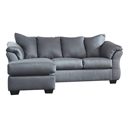 Signature Design by Ashley 7500918 Darcy Sofa Chaise, Steel