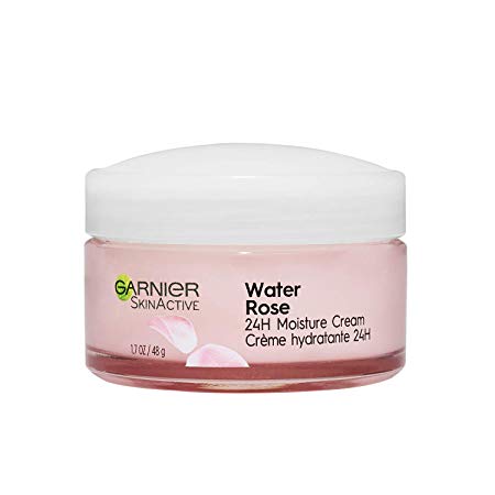 Garnier SkinActive 603084571253 24H Moisture Cream with Rose Water and Hyaluronic Acid, Face Moisturizer, For Normal to Dry Skin, 1.7 Fl Oz