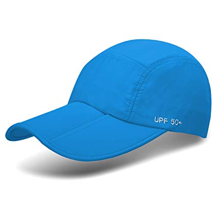 9M Clothing Company Unisex Foldable UPF 50  Quick Dry Baseball Cap with Long Bill Portable Sun Hats