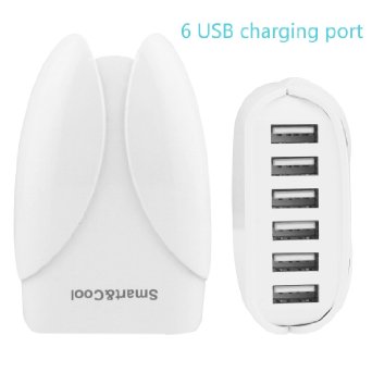Smart&Cool ® USB Charger 36W 5V/7.2A 6-Port USB Desktop Charger Wall Charger Power Adapter for Mobile Phone and Teblet Such as Galaxy S6 / S6 Edge iPhone 6S / 6S Plus iPad/iPad Air / iPad Mini