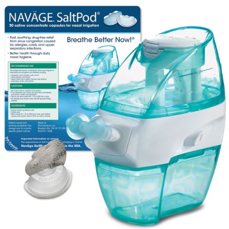 Naväge Nasal Irrigation Starter Bundle: 1 Navage Nose Cleaner and 1 SaltPod® 30-Pack (30 SaltPods). $104.90 if purchased separately
