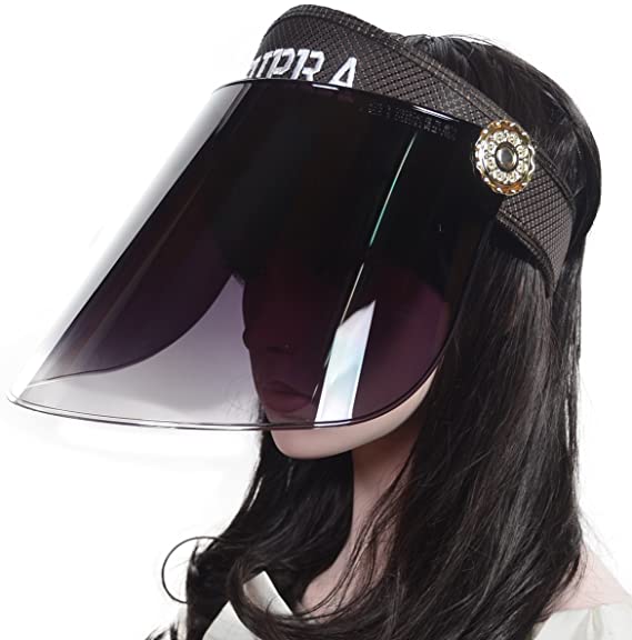 Women UV Protection Hat Headband Solar Face Shield Cap Sun Visor Cover Hat Summer Anti-UV Cap