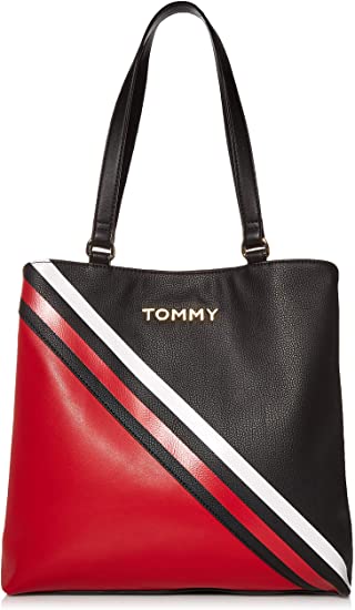 Tommy Hilfiger Shea Tote, Black/Red