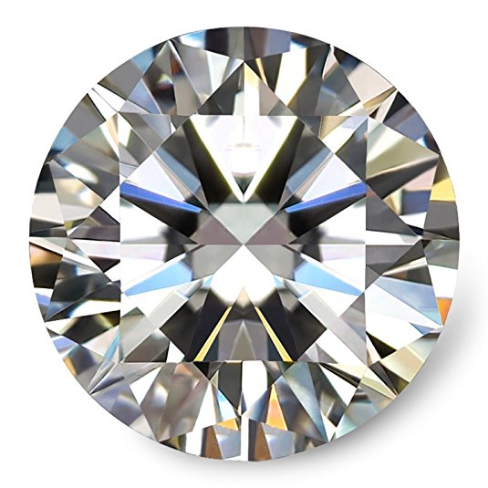 VAN RORSI&MO Moissanite DF Colorless Simulated Diamond Loose Stone, Round Brilliant Cut VVS Clarity