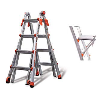 Little Giant Ladder Systems 17 Foot Type IA Aluminum Multi Position LT LadderLittle Giant Ladder Systems 375 Pound Rated Folding Work Platform Accessory
