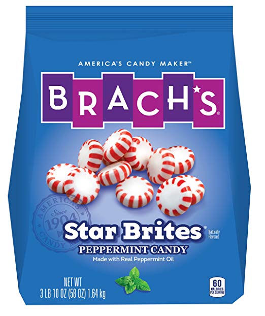 Brach's Star Brite Candy, Peppermint, 110 Count,Pack of 1