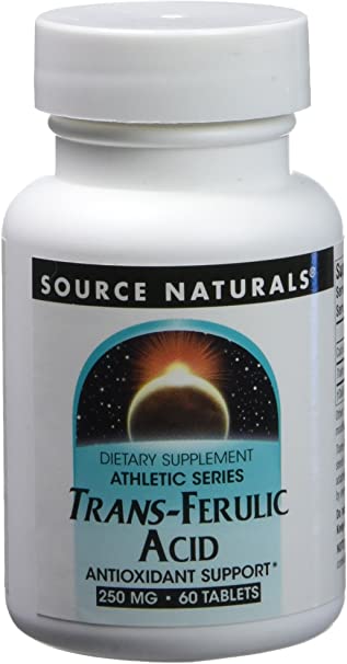 Source Naturals Trans-Ferulic Acid 250mg, 60 Tablets