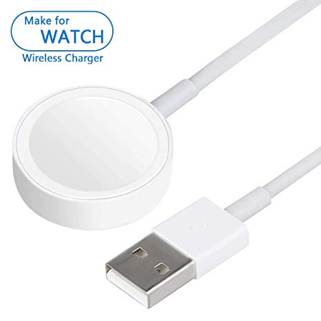 JOYSMADE Watch Charger Cable iWatch Magnetic Charging Cable Portable Cord Pad Compatible with Apple Watch Series 4/3 /2/1 for All 38/40/ 42/44 mm - 6.6 ft