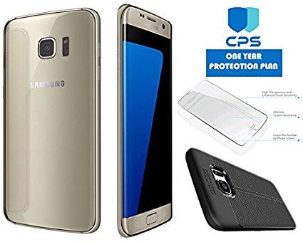 Samsung Galaxy S7 Edge G935 Verizon CDMA /GSM Unlocked (Certified Refurbished) w/ "ED Bundle" - $99 Value (Includes: ED Case   Screen Protector   1 Year CPS Limited Warranty) (Gold Platinum, 64GB)