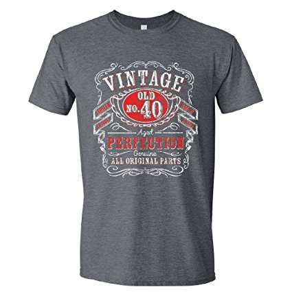 Texas Tees Birthday Gifts For Men, 30th, 40th, 50th, 60th, 70th, 80th, 90th T-Shirts, Tee