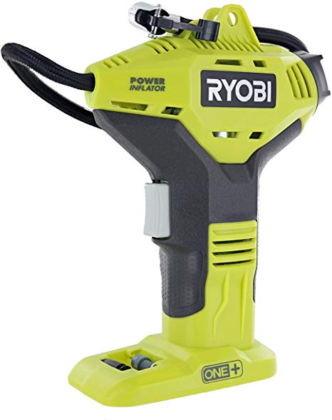 Ryobi Portable Power Inflator for Tires [NEW DIGITAL GAUGE] [18-Volt] [Cordless] [ONE  Battery system] [P737D] (Battery Not Included, Power Tool Only)