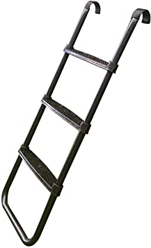 Anti-slipTrampoline Ladder/Wide Skid-Proof Safety Flat 3Steps/ Universal Trampoline Accessories/Heavy Duty Frame Outdoor Kit