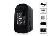Concord BlackOx Fingertip Pulse Oximeter with Reversible Display Carrying Case Lanyard and Protective Cover