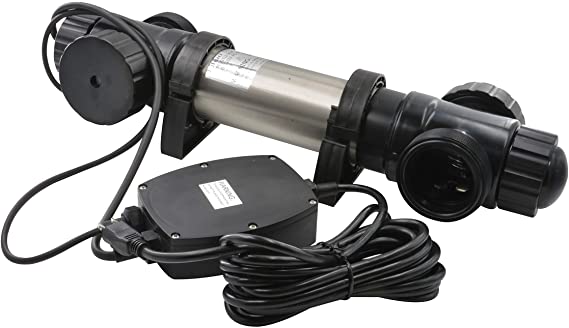 Jebao STU-36 Stainless Steel Pond and Aquarium Clarifier, 36-watt