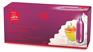 iSi N2O Professional Whipped Cream Charger, 50 Count