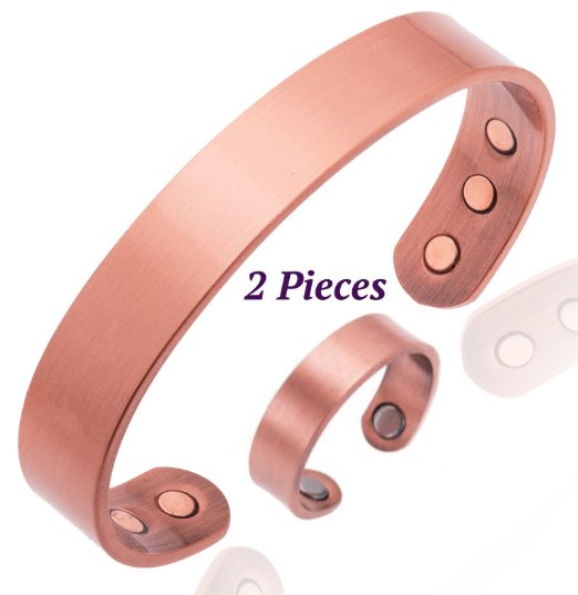 EARTH THERAPY® Copper Magnetic Bracelet and Ring Arthritis - for Men or Women