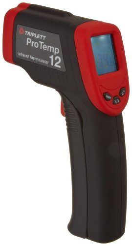 Triplett PT12 ProTemp 12 Non-Contact Infrared Thermometer, 12:1 Ratio