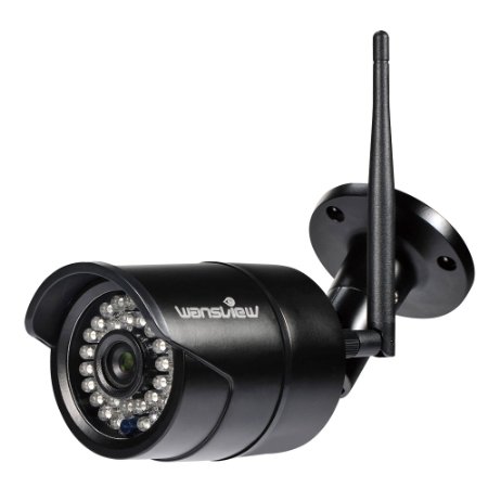 Wansview Full HD Outdoor 1080P WiFi Wireless IP Security Bullet Camera ,IP66 Weatherproof, 1080P (1920TVL) W2-Black