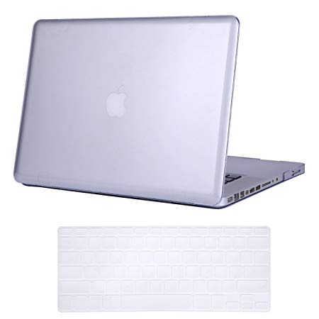 HDE Clear Plastic Hard Shell Case for Apple MacBook Pro 15 inch w/CD Drive Case (Released Before 2012 Model: A1286), Crystal Clear